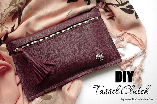 Шьем клатч из экокожи