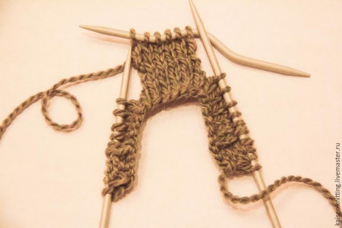 Необычная объемная коса спицами: мастер-класс