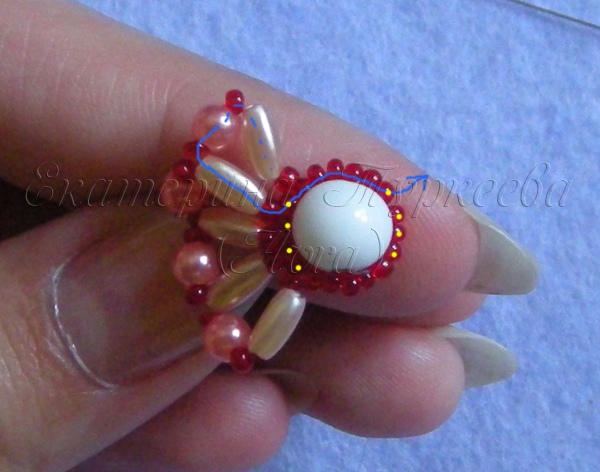 Плетение ажурного цветочного браслета: мастер-класс