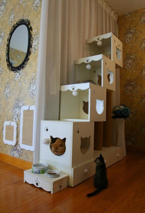 Самые оригинальные домики для кошек