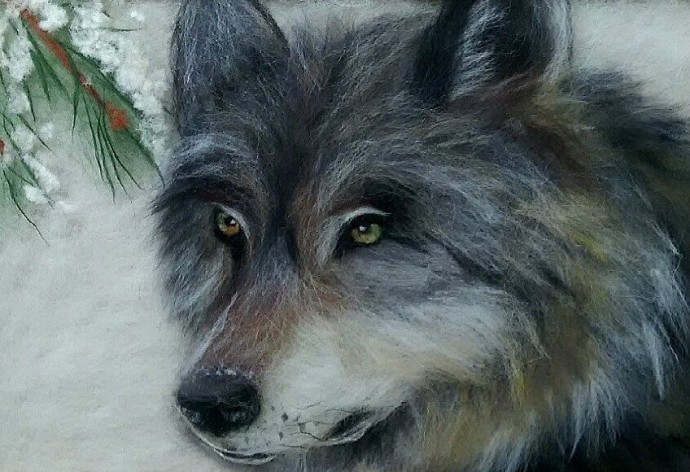 Животные в технике шерстяной акварели: невероятные идеи