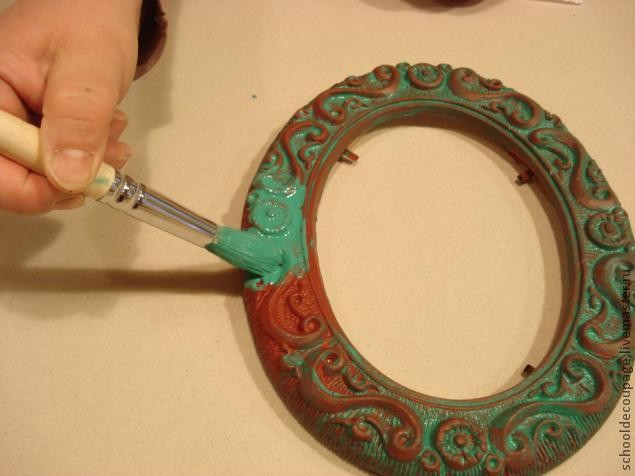 Имитация патины старинной меди