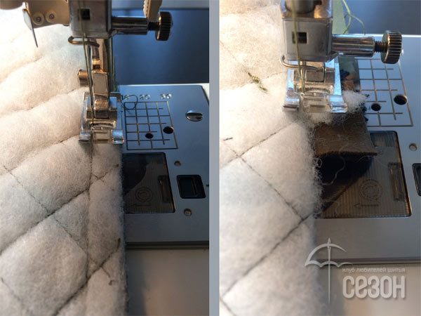 Карман с листочкой на молнии