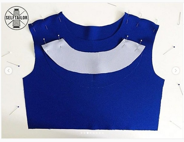 Технология обработки горловины с разрезом обтачкой Технология обработки горловины с разрезом обтачкой