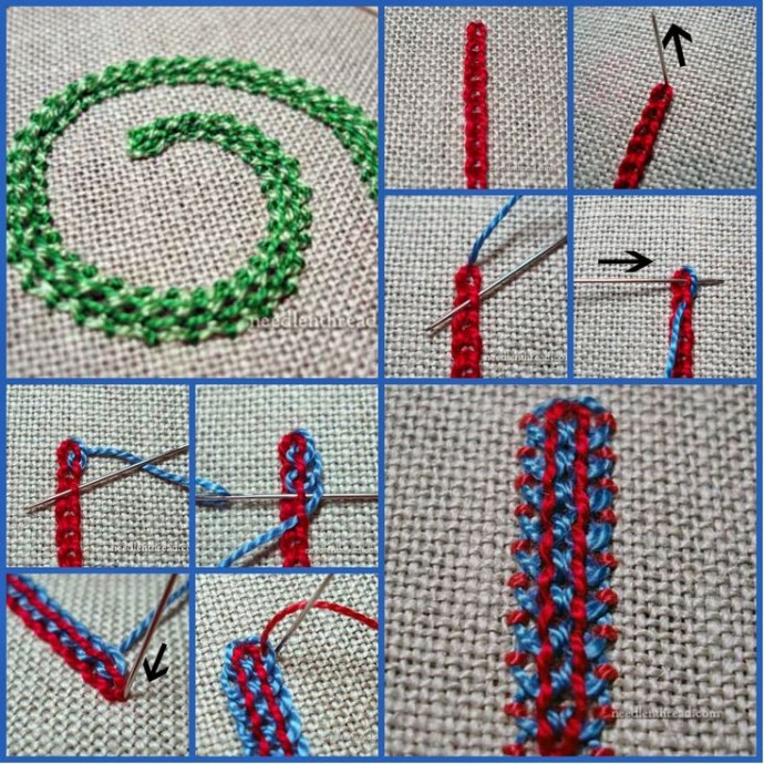 Коллекция стежков для вышивки