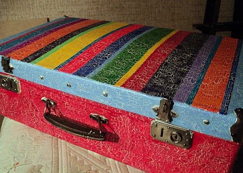 Декорируем старый чемодан