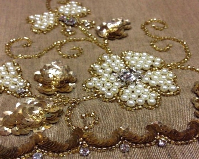 Вышивка жемчугом