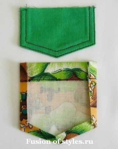 Накладной карман с клапаном