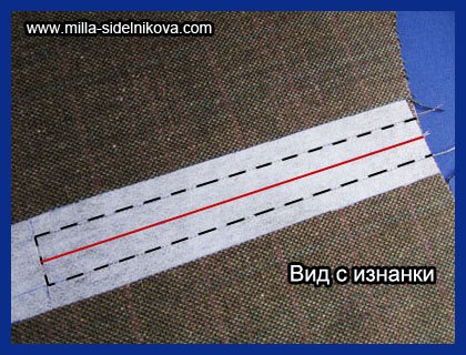 Особенности выполнения открытых застёжек - молний на цельных деталях, без шва