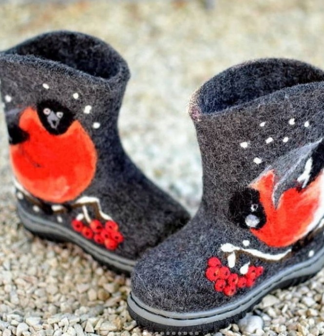 ​Идеи украшения валенок