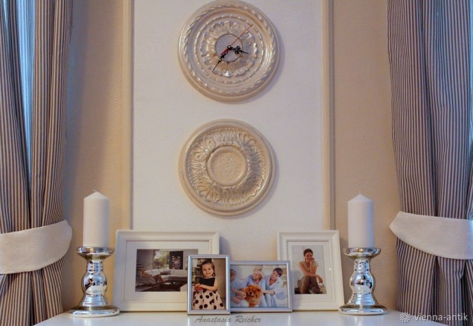 Настенные часы из потолочной розетки