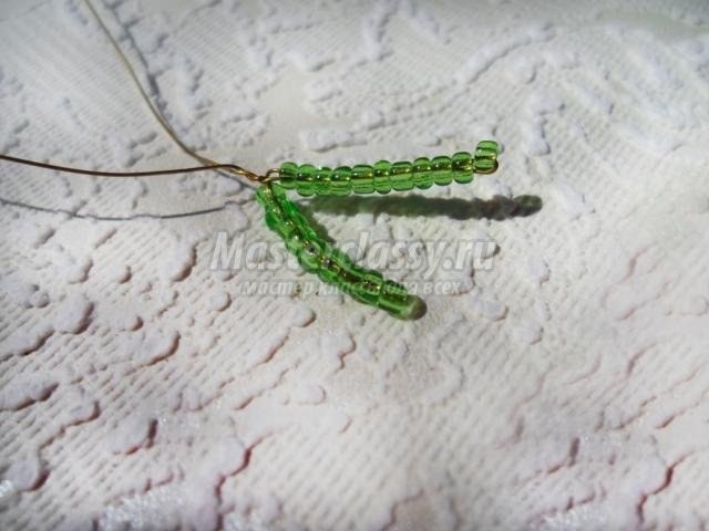 Мимоза из бисера