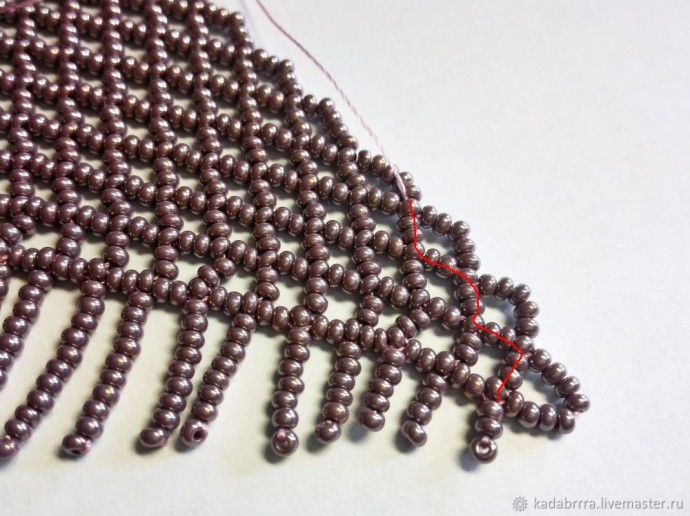 Бахрома для колье-косынки