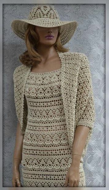 Шикарная тройка: платье, жакет и шляпа