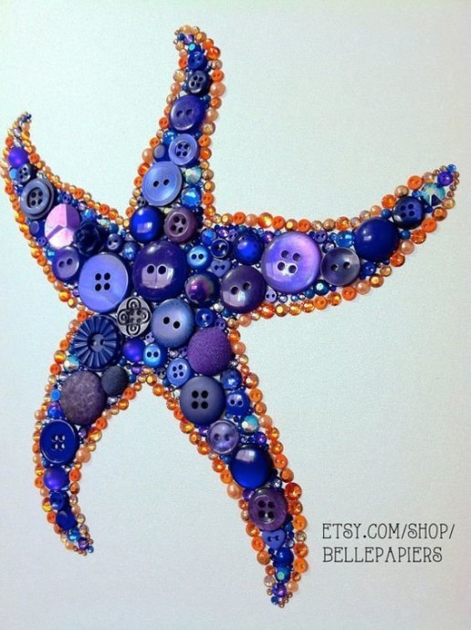 Вышивка пуговицами на морскую тему: идеи для творчества