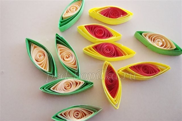 Красота природы в технике квиллинга