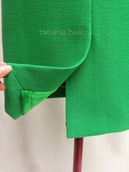 Обработка шлицы в изделиях на подкладке