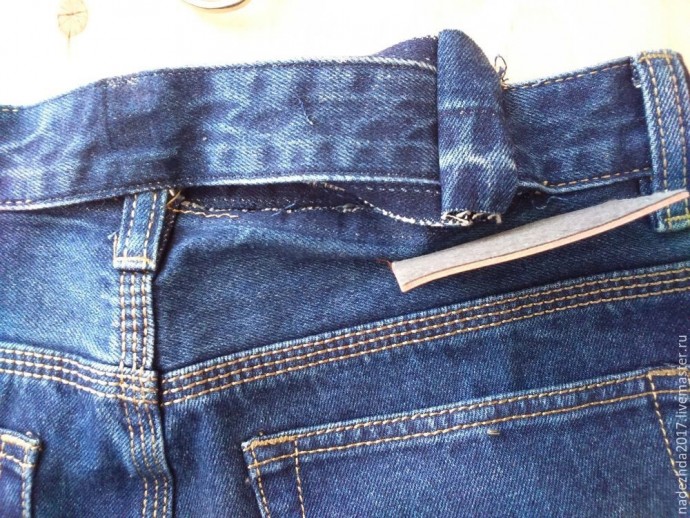 Как можно увеличить объем джинсов в талии на 2-5см