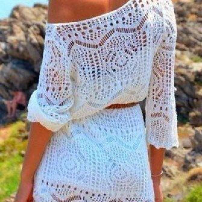 Ажурное платье