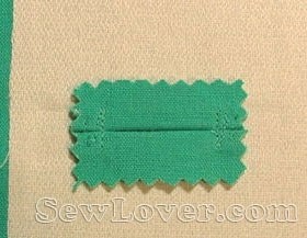 Обтачная петля в рамку: мастер-класс