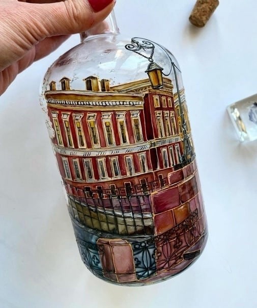 Идеи декоративной росписи бутылок