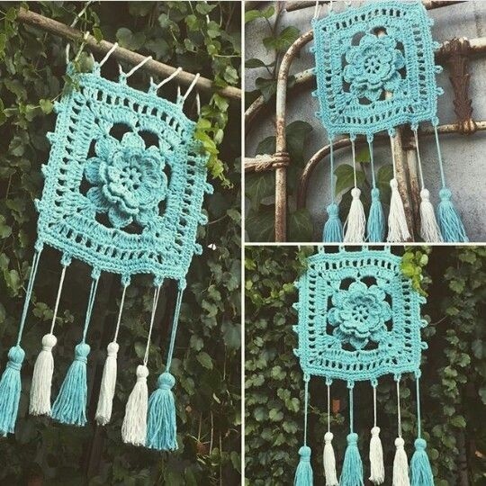 Вязаная мандала Вязаная мандала