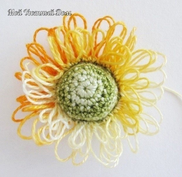 Вязаный цветочек "Анемона": мастер-класс