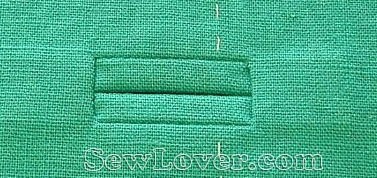 Обтачная петля в рамку: мастер-класс