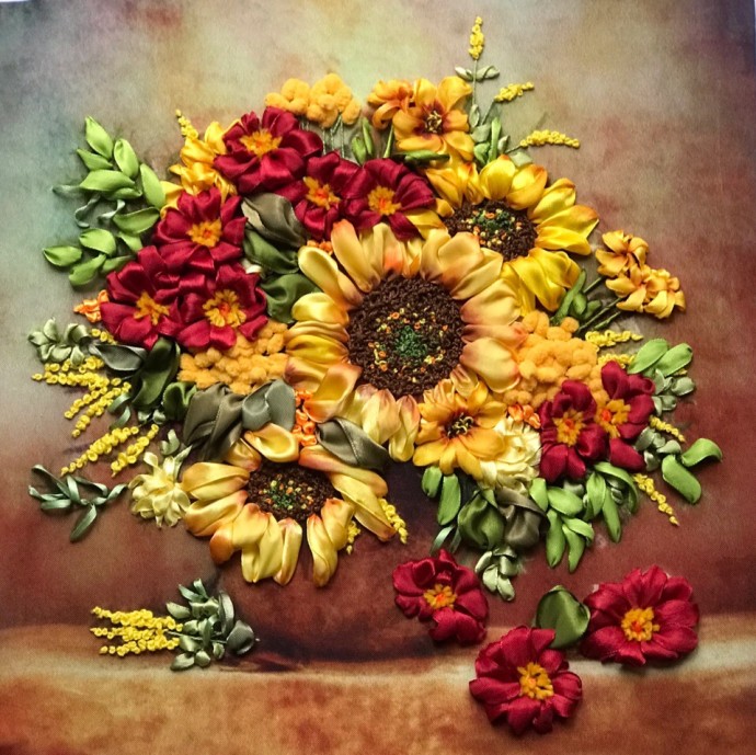 Вышивка лентами: идеи для вдохновения