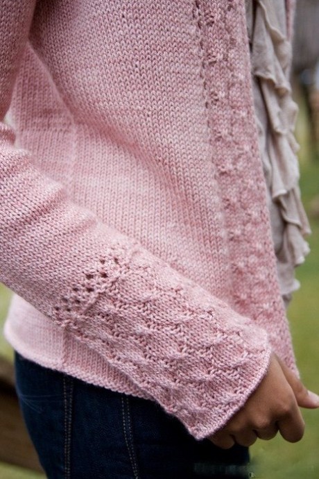 Изысканный кардиган спицами