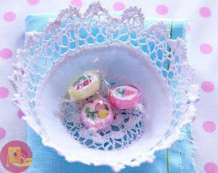 Как придать форму вязаной салфетке