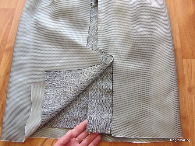 Технология обработки шлицы в изделиях с подкладкой