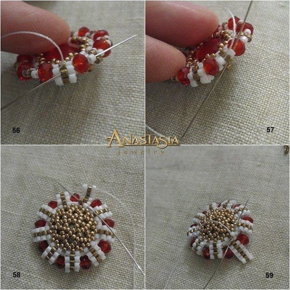 Яркие крупные серьги из бисера: мастер-класс