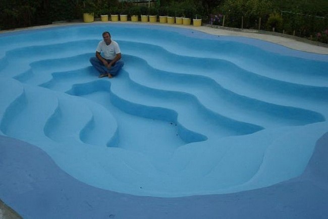 Многоуровневый бассейн на даче своими руками