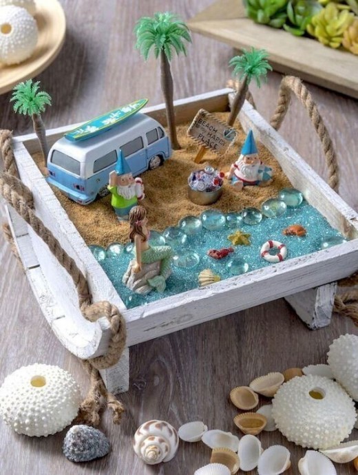 Забавный декор для влюбленных в море и мечтающих о пляже