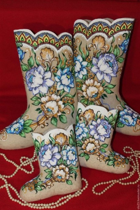 Расписные валенки