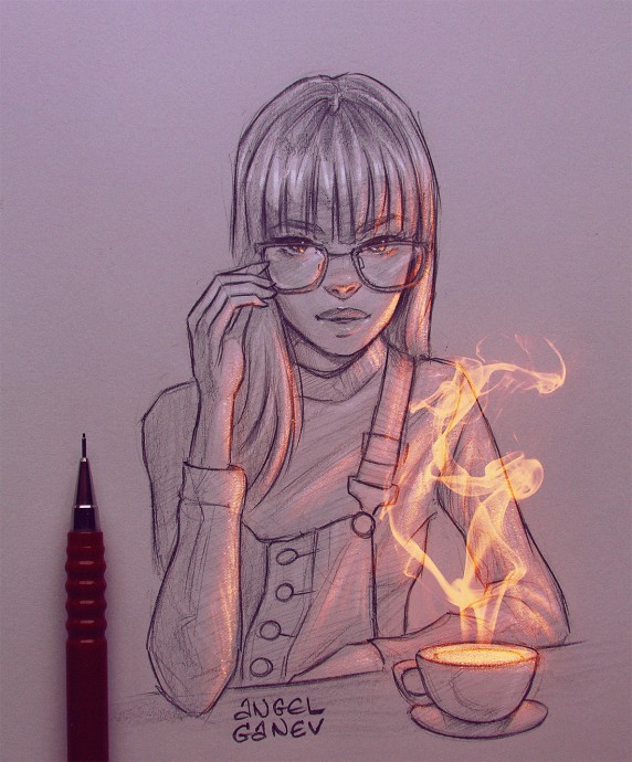 Изумительные светящиеся наброски