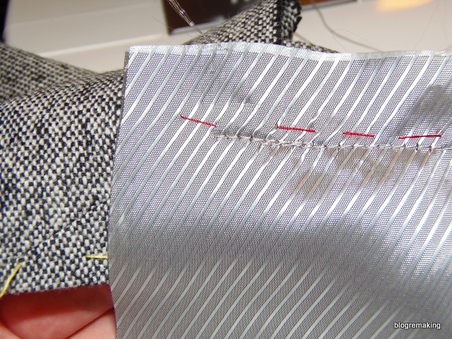 Технология обработки шлицы в изделиях с подкладкой