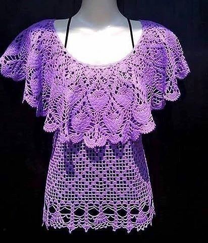 Красивая туника с пелериной