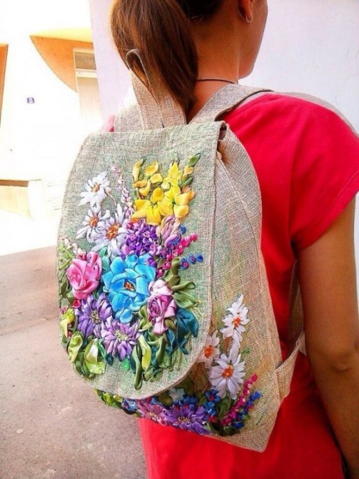 Вышивка лентами