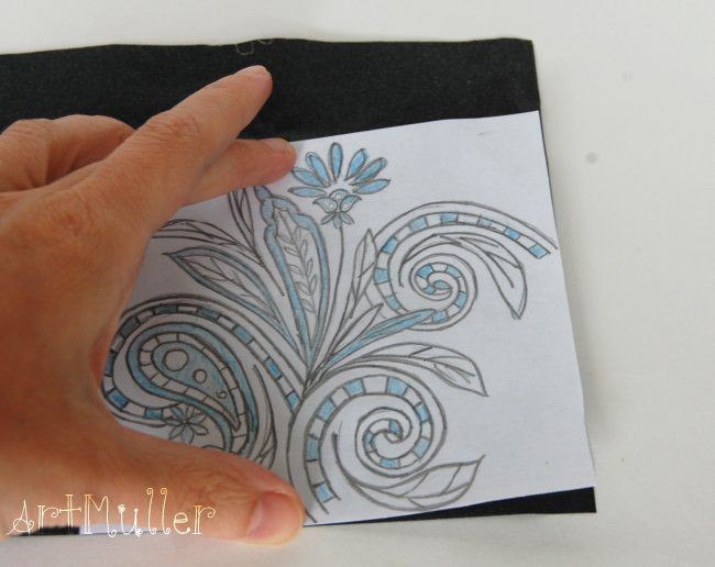 Перенос рисунка на стекло