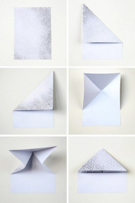 Складываем объемное сердце в технике оригами