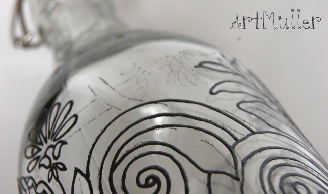 Перенос рисунка на стекло