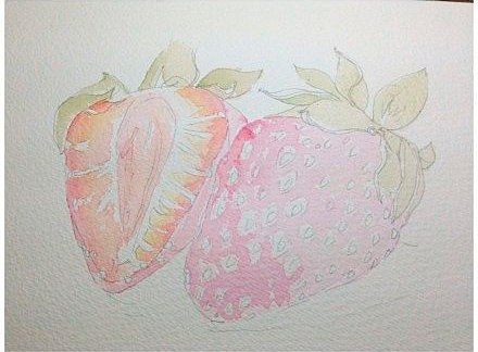 Рисуем восхитительную клубнику