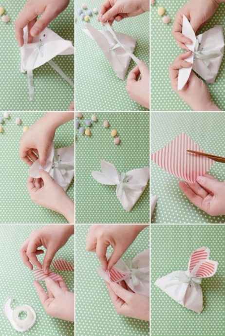 Пакетик для сладостей в виде зайки Пакетик для сладостей в виде зайки