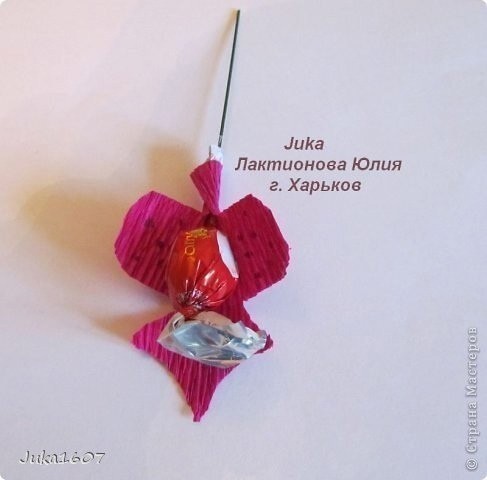 Букет из конфет: мастер-класс Букет из конфет: мастер-класс