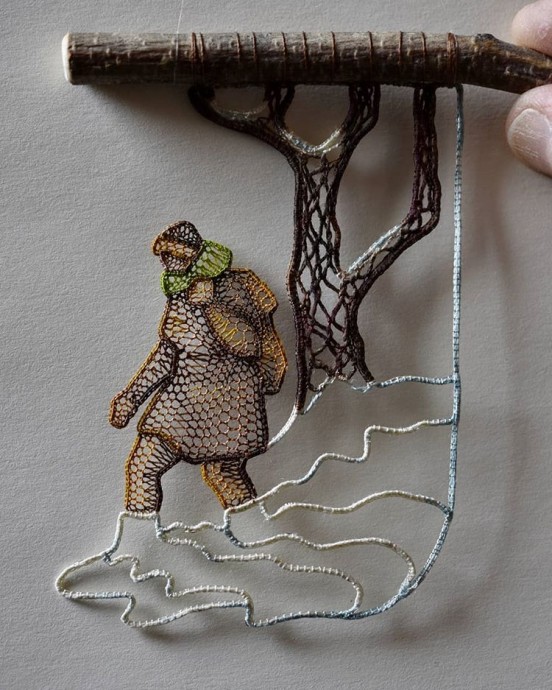 Потрясающие работы из ниток