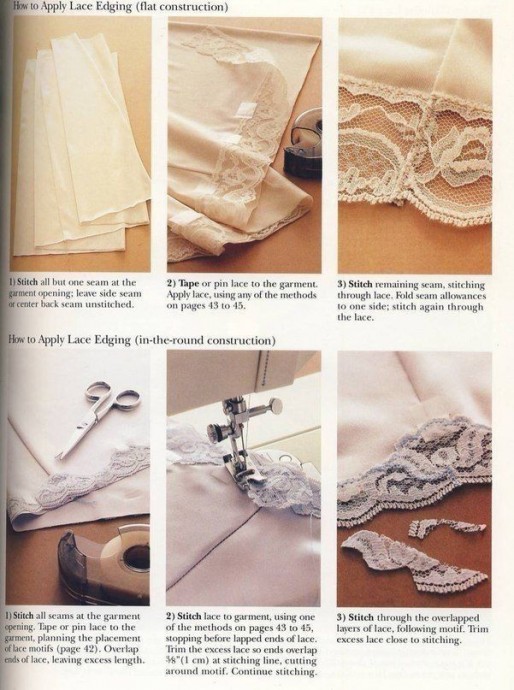 Технология работы с кружевом