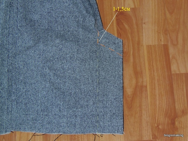 Технология обработки шлицы в изделиях с подкладкой