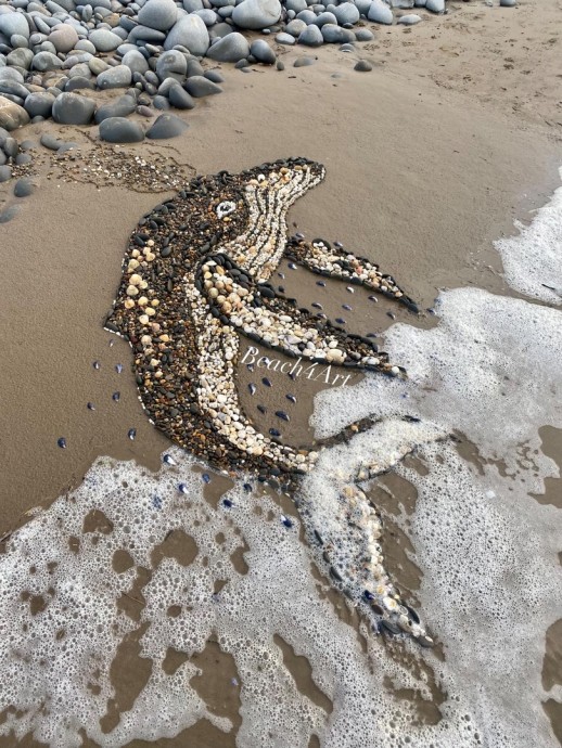 Невероятные произведения искусства из природных материалов на берегу